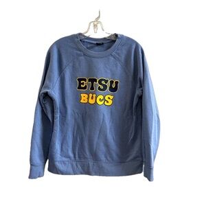 ETSU Bucs Athletic Works Crewneck long sleeve Sweatshirt. Size M (8-10)